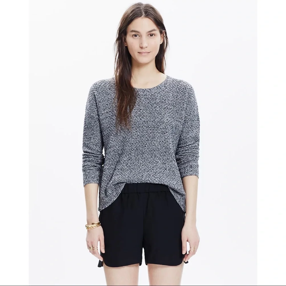 Madewell Drapey Pull-On Shorts in True Black Women’s XXS